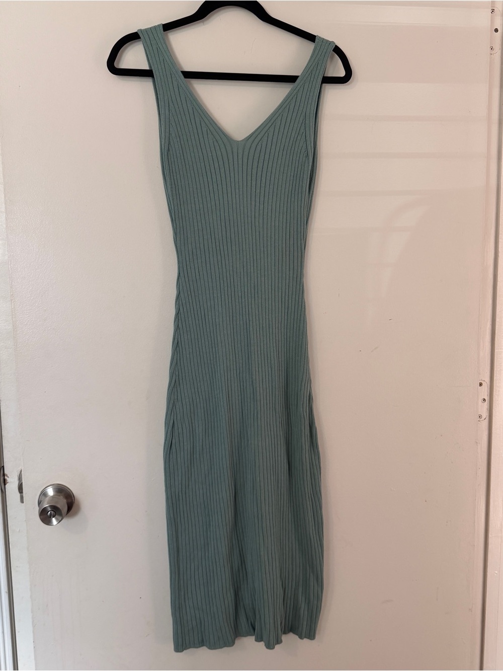 Anthropologie CALLAHAN Knitwear Low-back Knit Midi Dress in Teal Size S